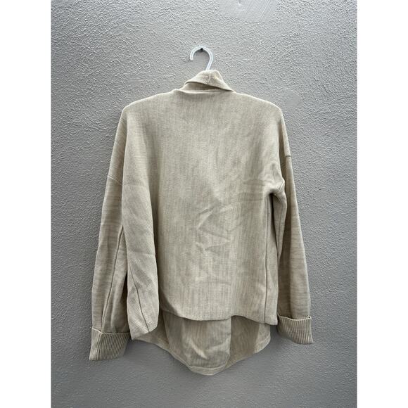 Venus Womens Cardigan Size XL Tan Knit Long Sleeve Open Front Sweater - Picture 9 of 13